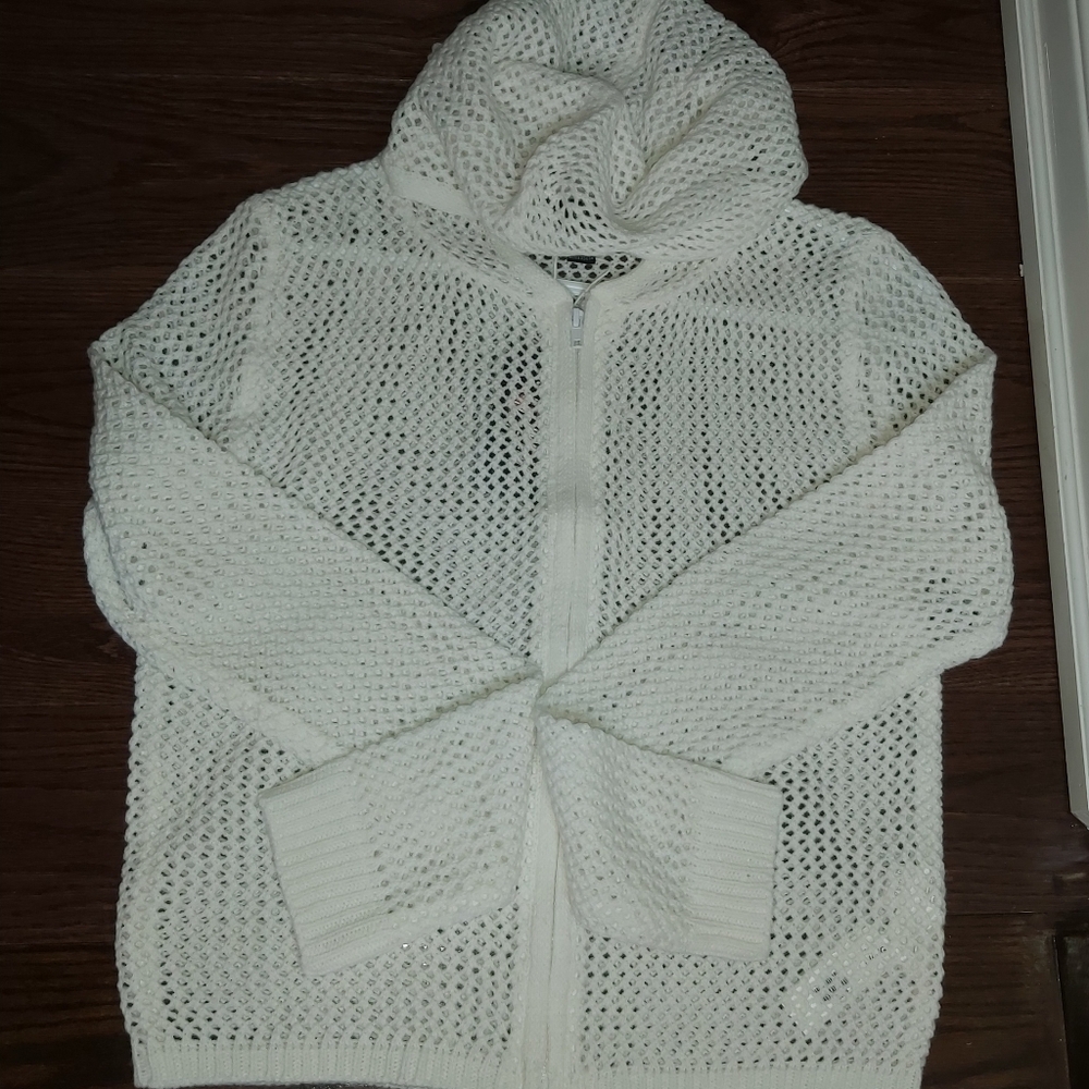 💢SOLD💢Streetwear Society Open Knit Zipped up Hoodie - Picture 9 of 13